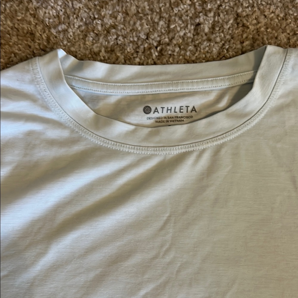 Athleta Soft Blue Crew Neck Tee